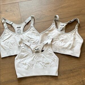 Avia White Seamless Sports Bralettes - Pack of 3 size medium